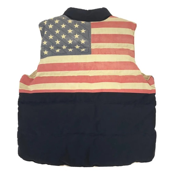 Ralph Lauren Denim & Supply American Flag Down Fill Vest - Picture 1 of 9